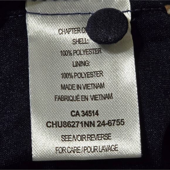 Tamara H. BLUE AND GOLD Floral Print Sheer sleeve Peasant‎ Blouse Plus Size 3X - Picture 8 of 10